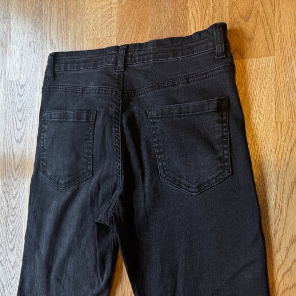 New Vintage Black Flare Jeans US Size 6 - Picture 4 of 13